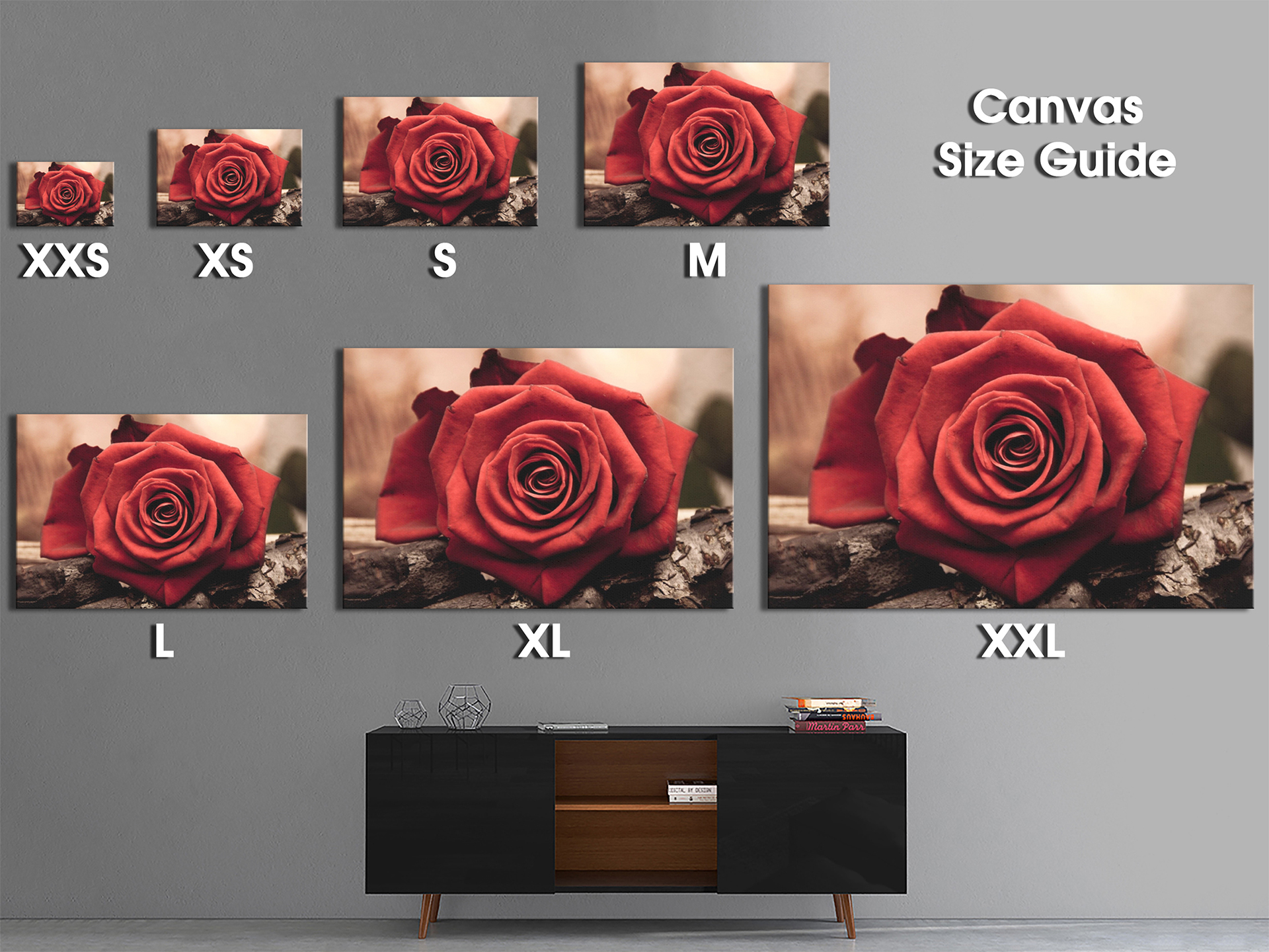 SC268 Retro Red Rose Vintage Cool Nature Canvas Wall Art Large Picture Prints 